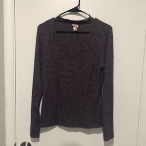 Long sleeved Purple heather blouse